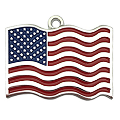 USA Flag Tag-Pet ID Tag-Pet Tag-FulgorDesign-FulgorPet